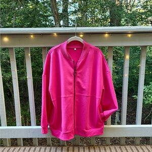 Hot Pink Bomber Jacket